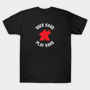 Rock Hard Play Hard Meeple T-Shirt